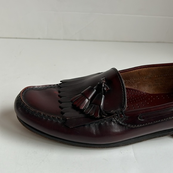 G.H. Bass & Co burgundy tassel kiltie Weejuns loafers drees shoes slip ons - Picture 16 of 16